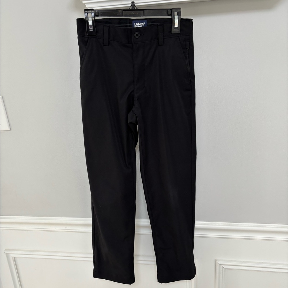 New! Lands End School Uniform Iron Knee Active Performance Chino Pants- Size 10